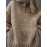 Women's European & American Style Oversized Loose-Fit High Neck Sweater - Soft Long Sleeve Winter Sweater with Fake Button Closure, Cozy Fall & Winter Sweater for Resort Wear, Casual or Dressy Outfits (White)